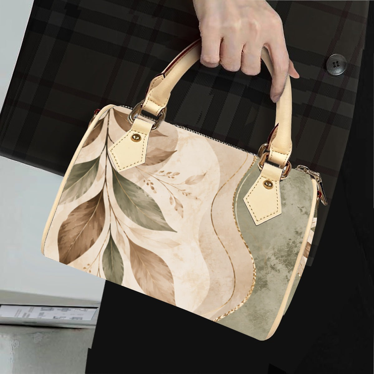 Handtasche Botanical Harmony – Olive by MARELA